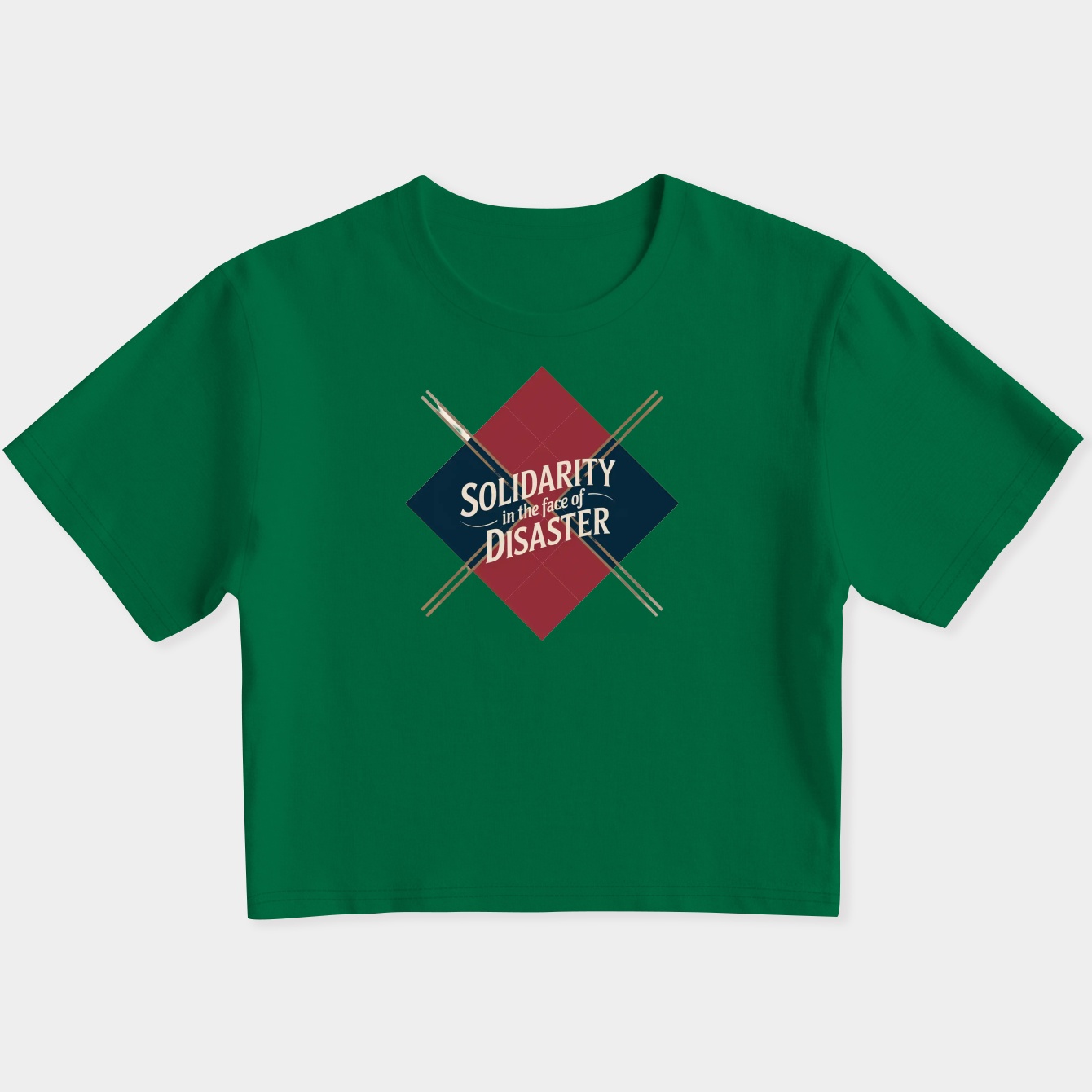 Solidarity Argyle: United Through Adversity Women's Slim Fit Baby Tee