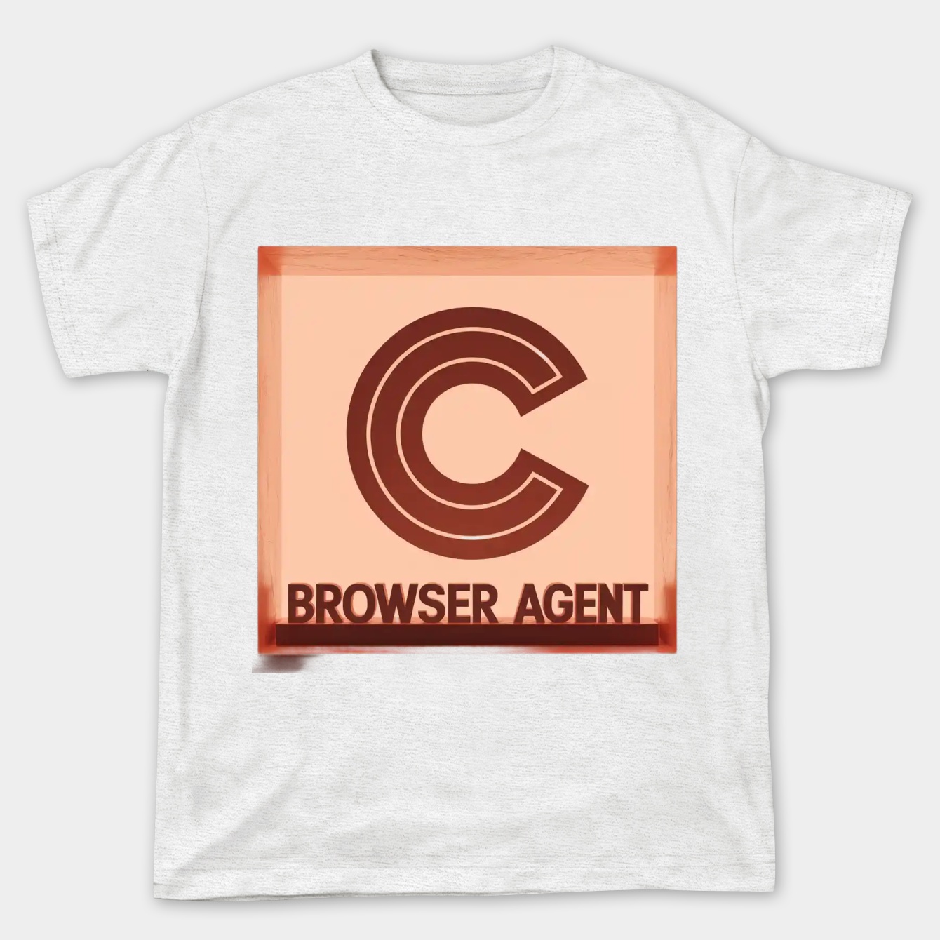 Brutalist Terra Cotta C Logo