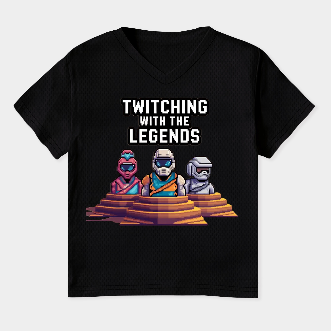 Twitching With the Legends Pixels Women's Plus Size V-Neck T-Shirt