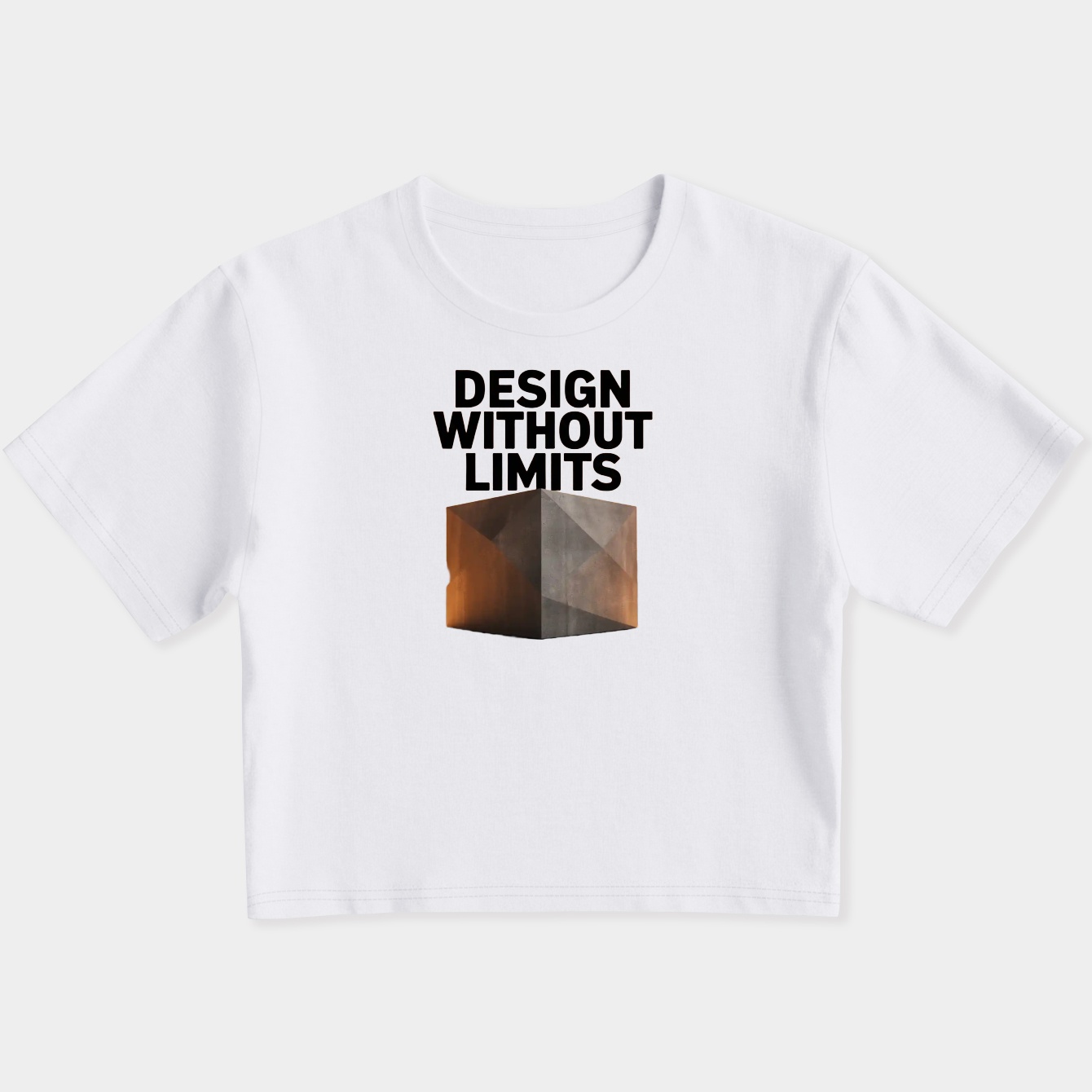 Design Without Limits Brutalist Block Women's Slim Fit Baby Tee
