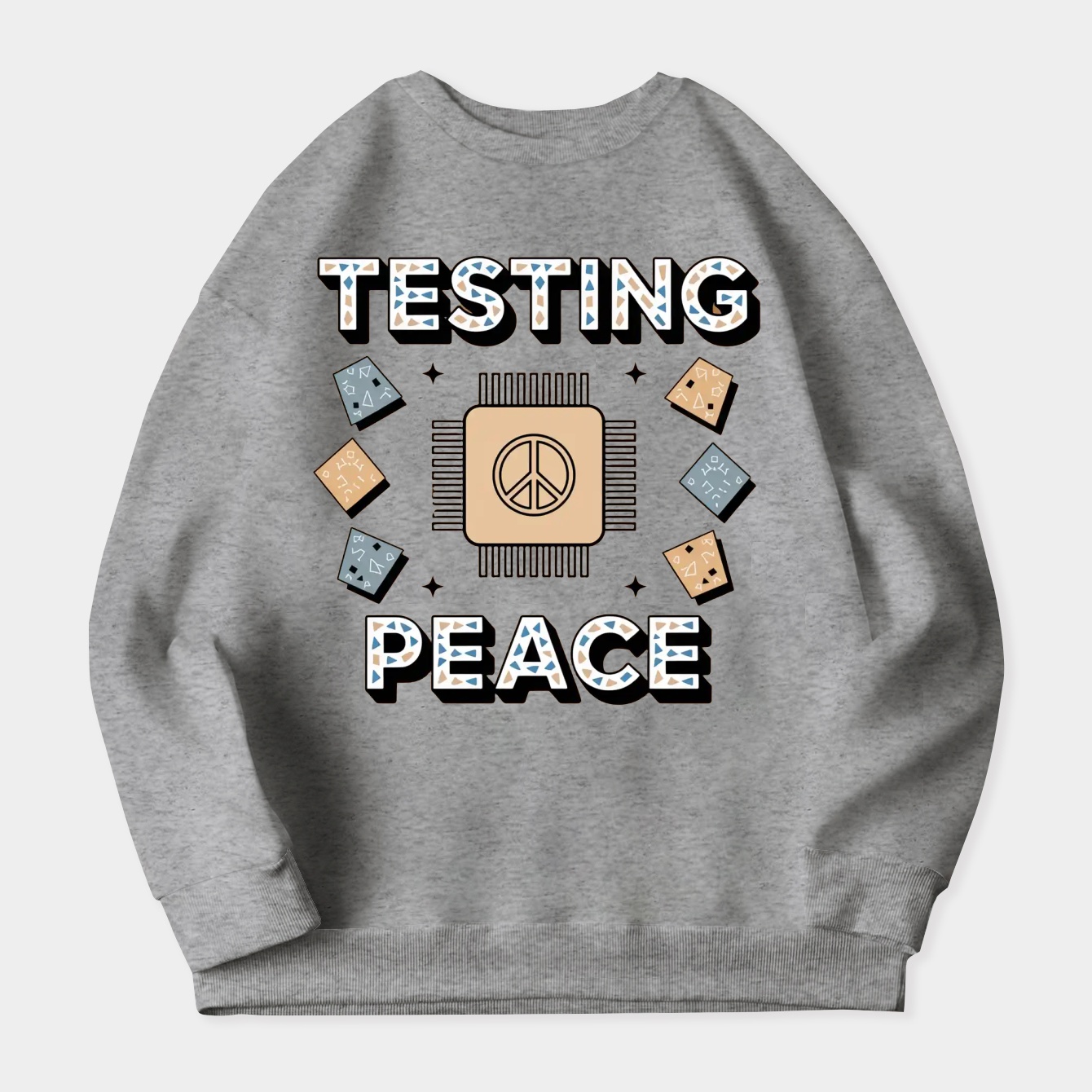 Testing for Peace Microchip Women's Crewneck Sweatshirt