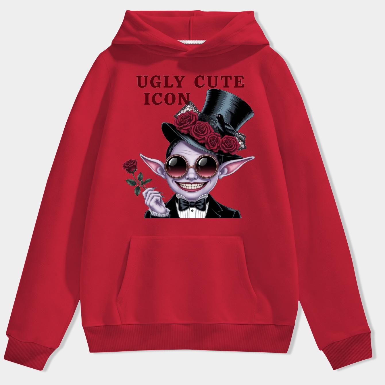 Ugly Cute Icon Gothic Labubu Men's Hoodie