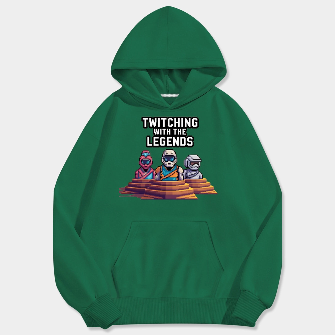 Twitching With the Legends Pixels Men's Big & Tall Hoodie