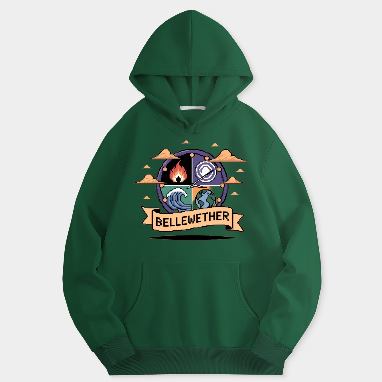 Bellwether Pixel Disaster Clock Women's Hoodie