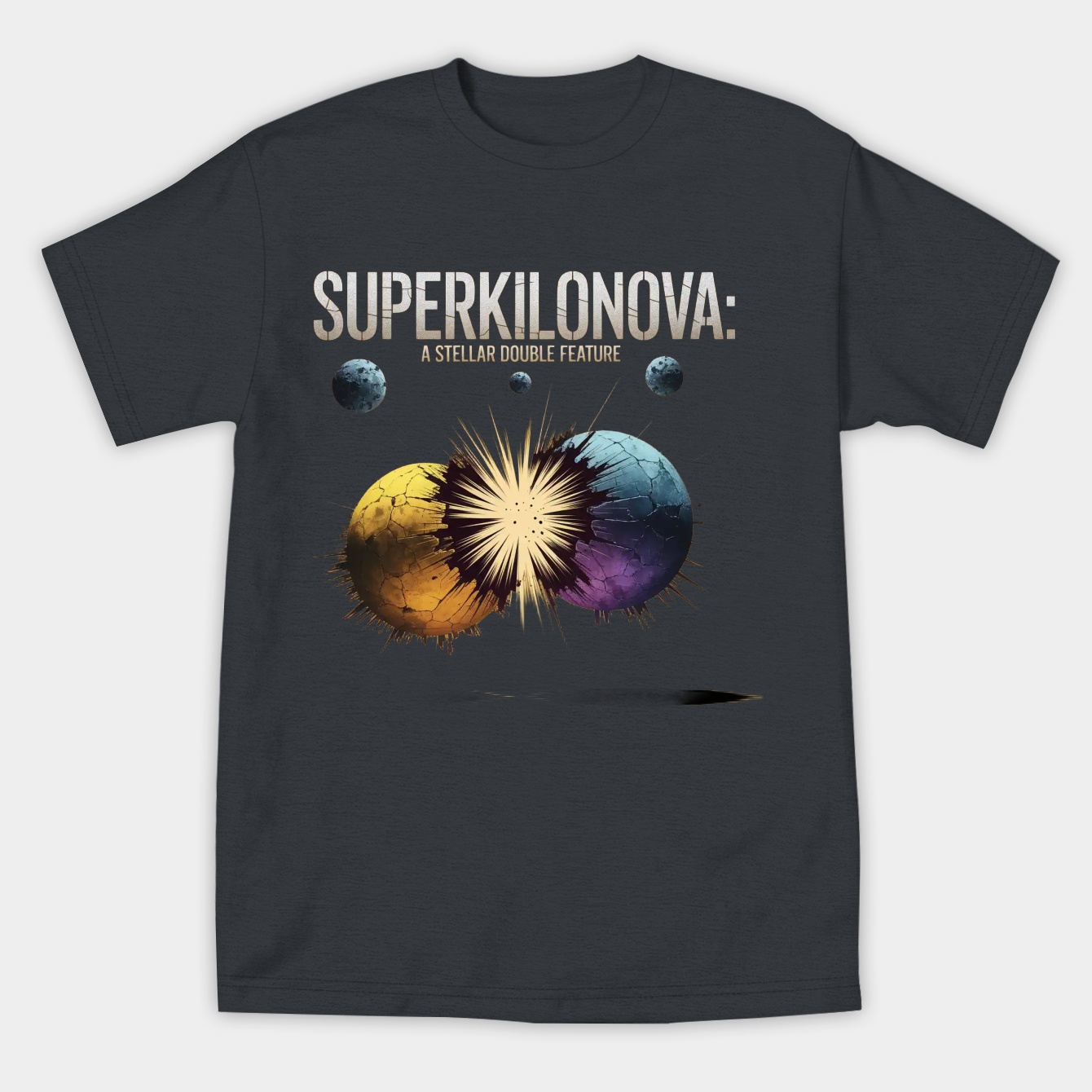 Superkilonova: Stellar Double Impact Women's Athletic Performance T-Shirt