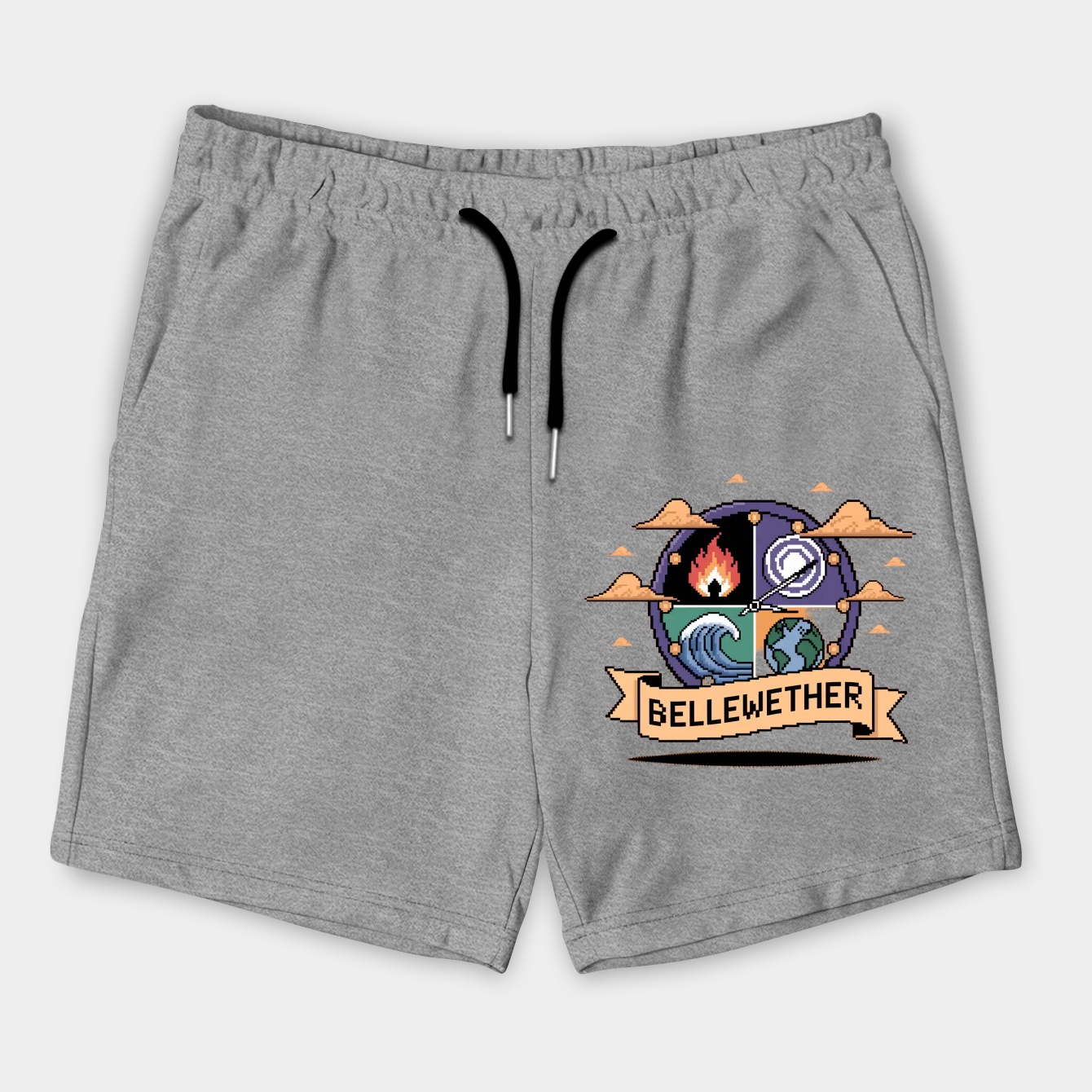 Bellwether Pixel Disaster Clock Men's Shorts