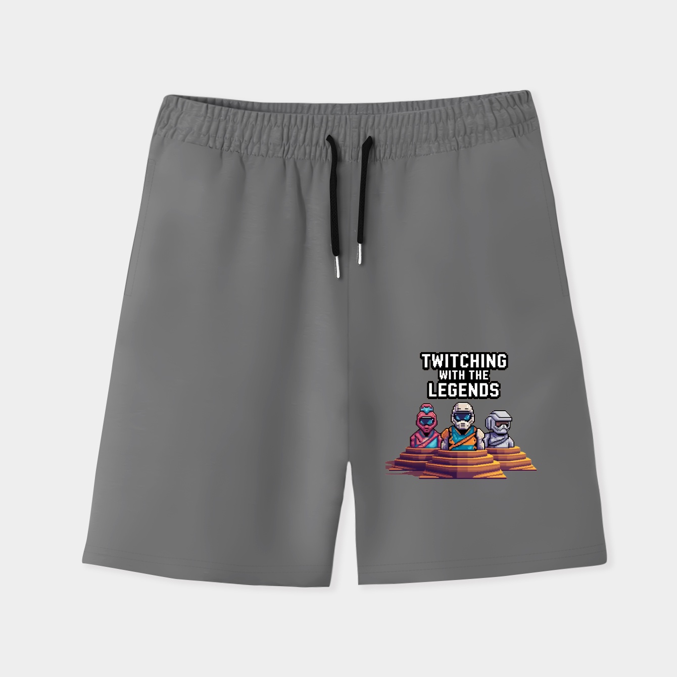 Twitching With the Legends Pixels Men's Quick-Dry Athletic Shorts