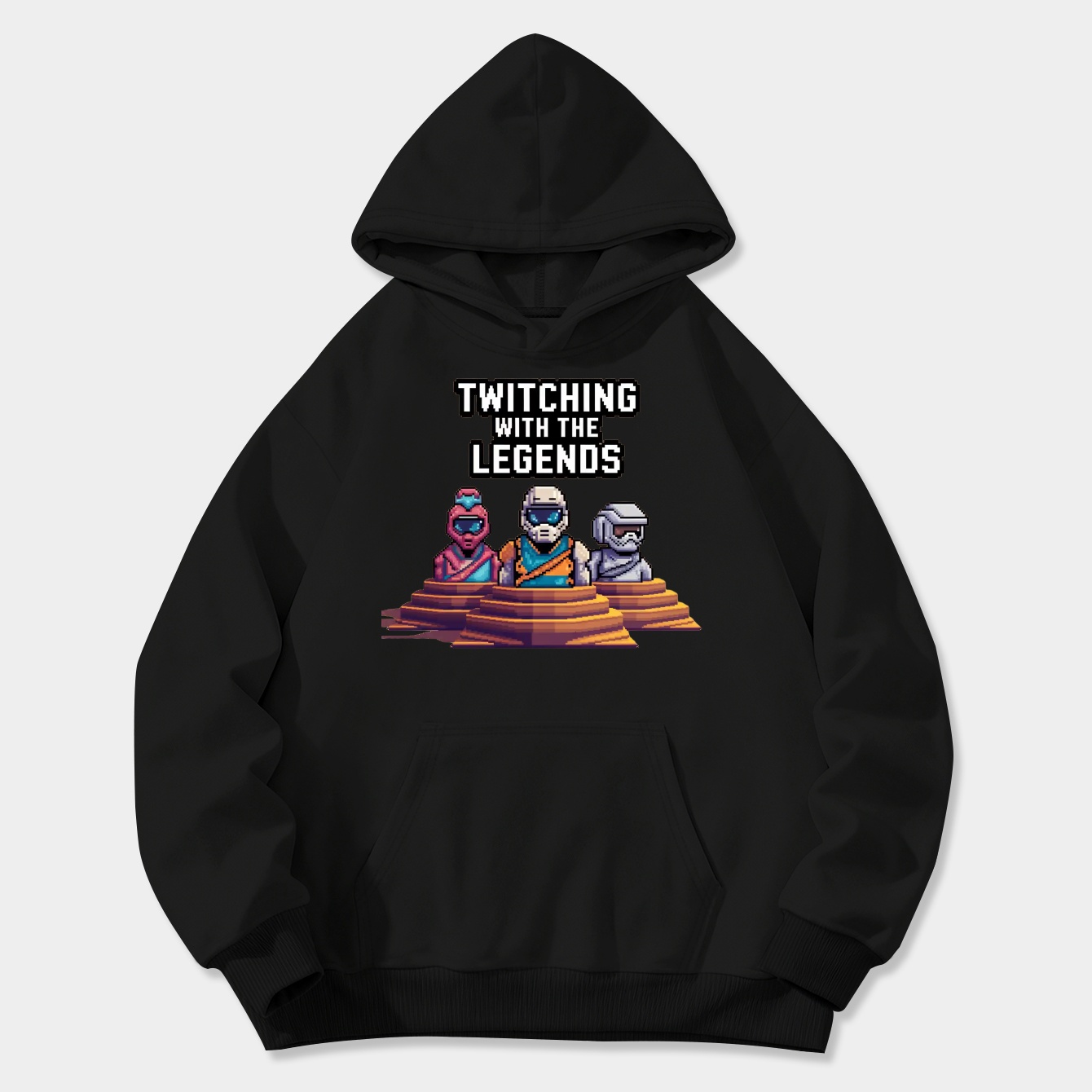 Twitching With the Legends Pixels Women's Plus Size Hoodie