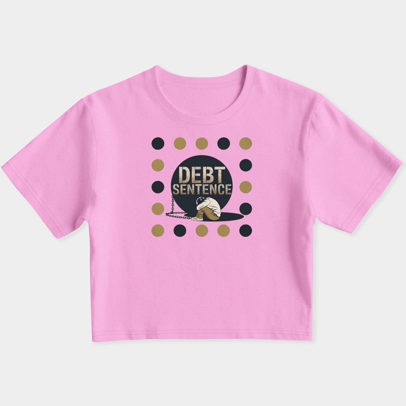 Student Crushed by Debt Sentence Women's Slim Fit Baby Tee