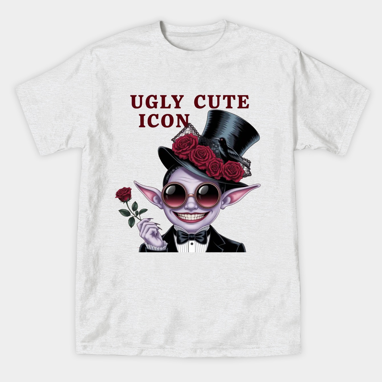 Ugly Cute Icon Gothic Labubu Women's Athletic Performance T-Shirt