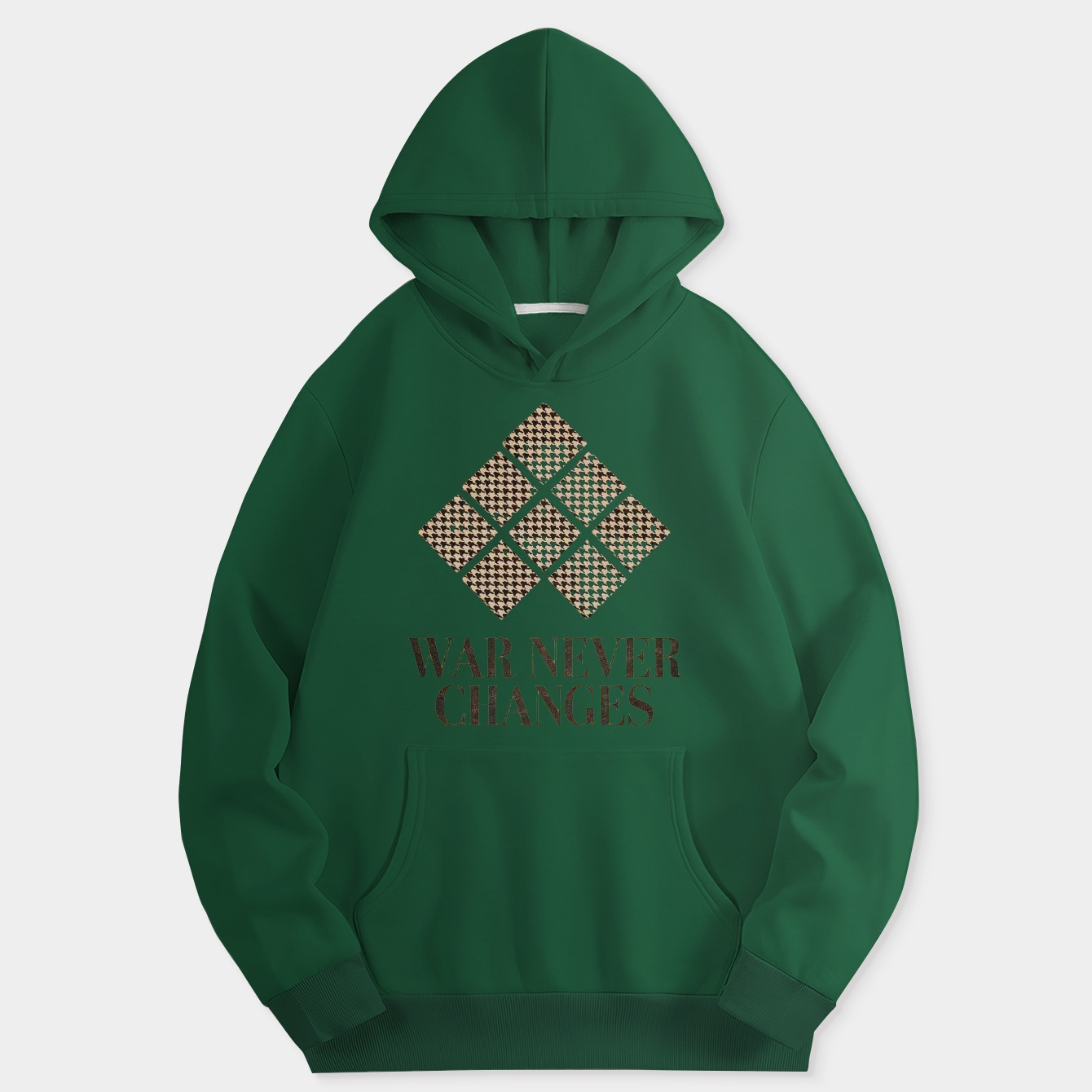 War Never Changes Houndstooth Cluster Women's Hoodie