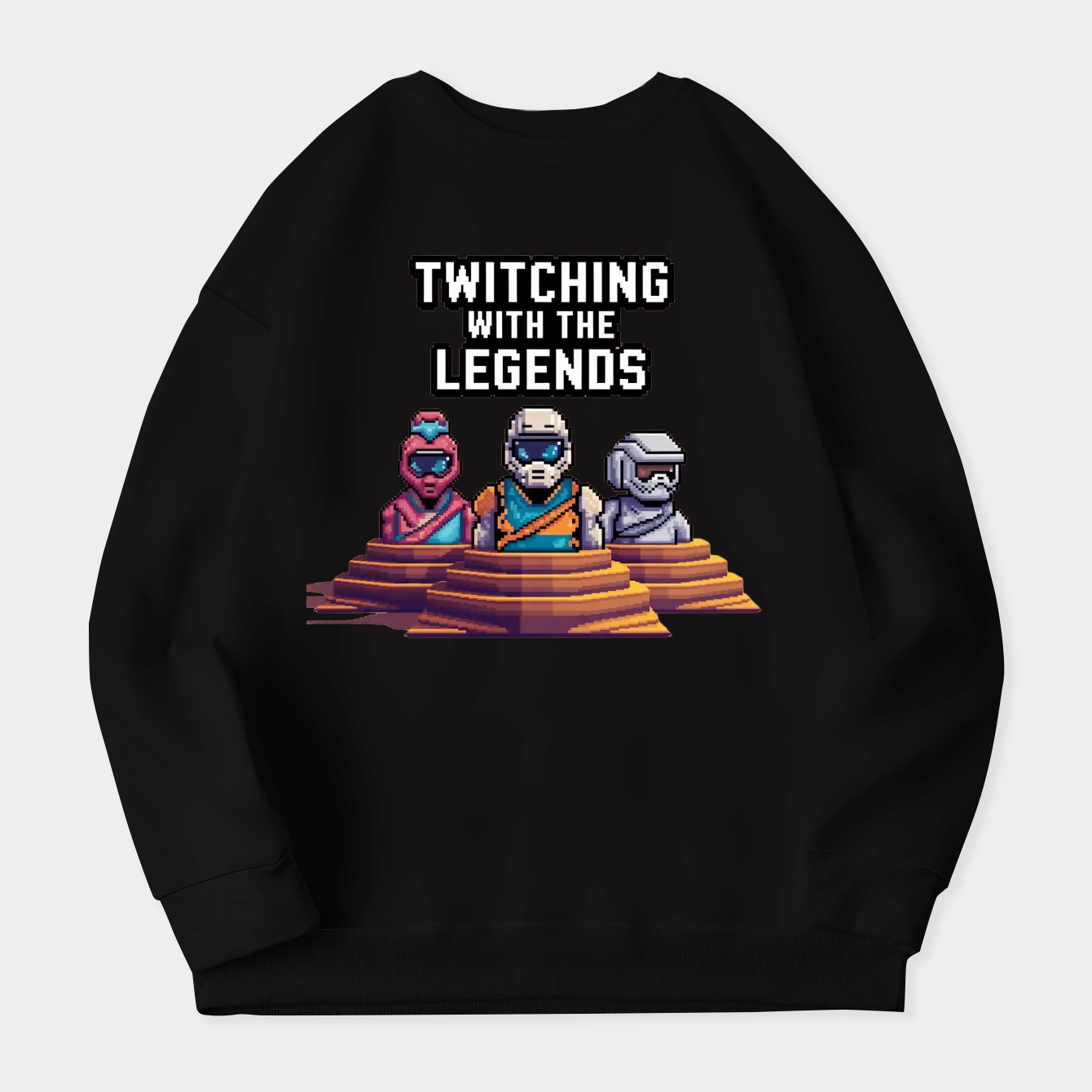 Twitching With the Legends Pixels Women's Crewneck Sweatshirt