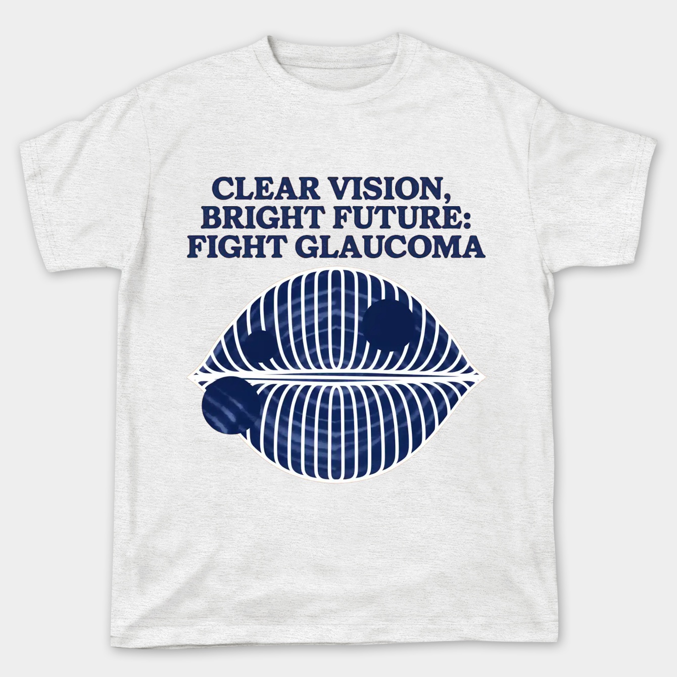 Clear Vision Glaucoma Awareness Retro Women's Plus Size T-shirt