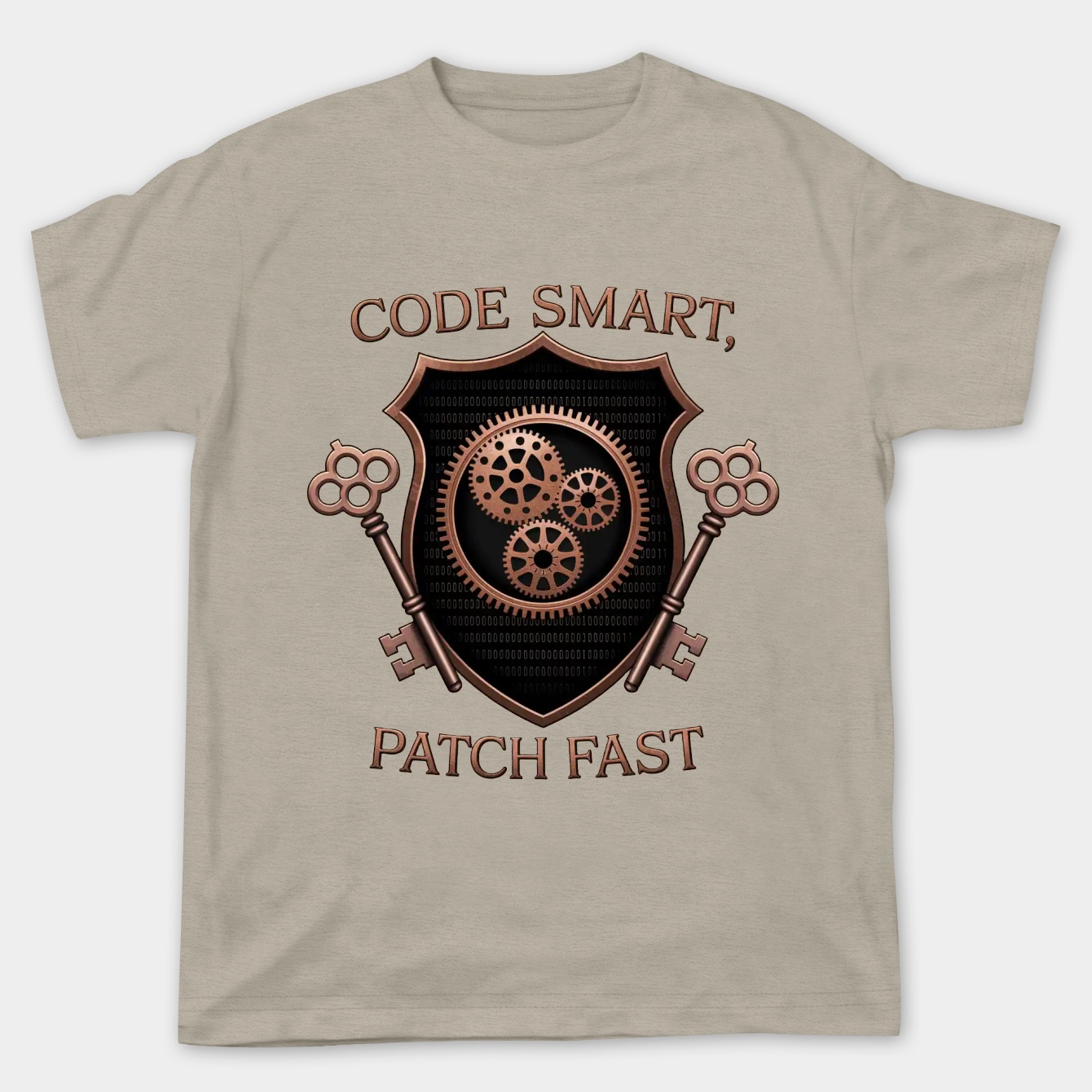 Code Smart Steampunk Shield Emblem Women's Plus Size T-shirt