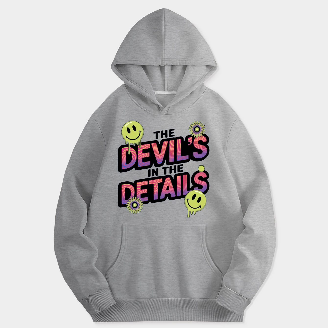 Neon Psychedelic Devil’s Details Women's Hoodie