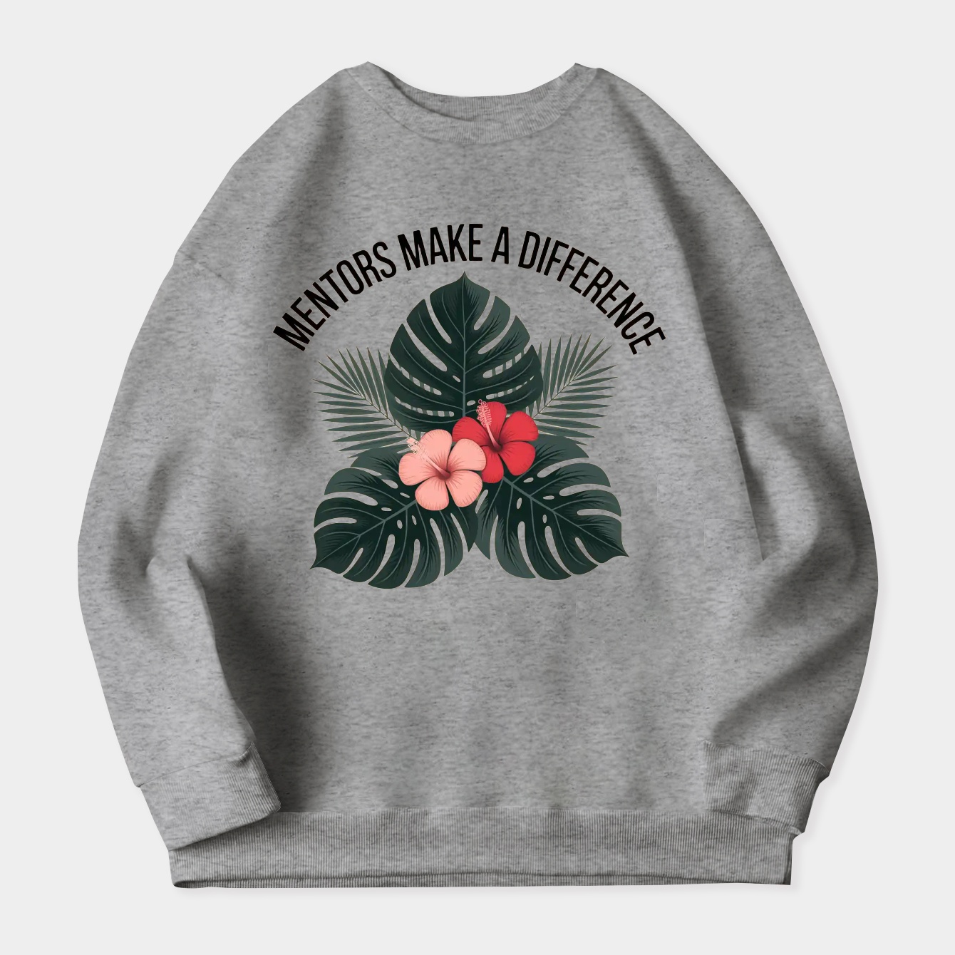 Mentors Make a Difference Tropical Women's Crewneck Sweatshirt