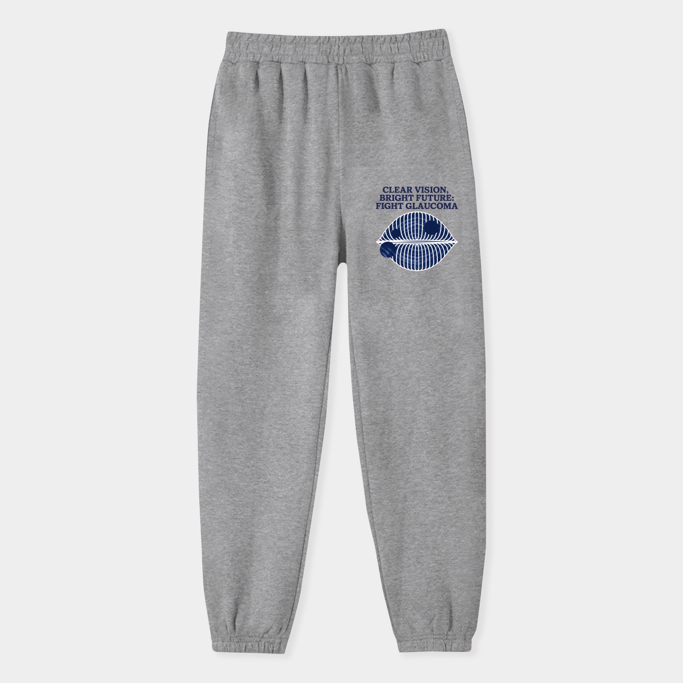 Clear Vision Glaucoma Awareness Retro Women's Sweatpants