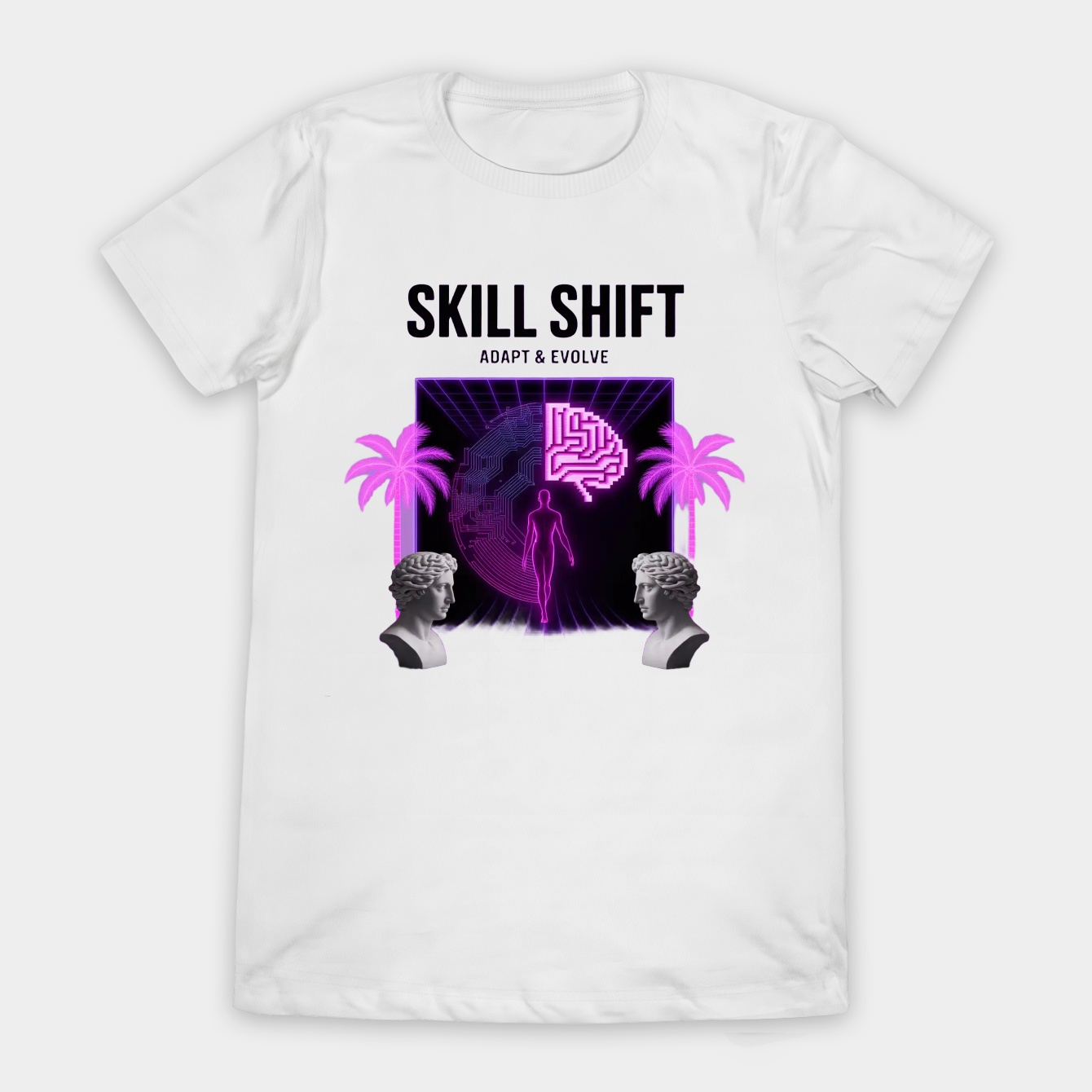 Skill Shift: Vaporwave Evolution Women's T-Shirt