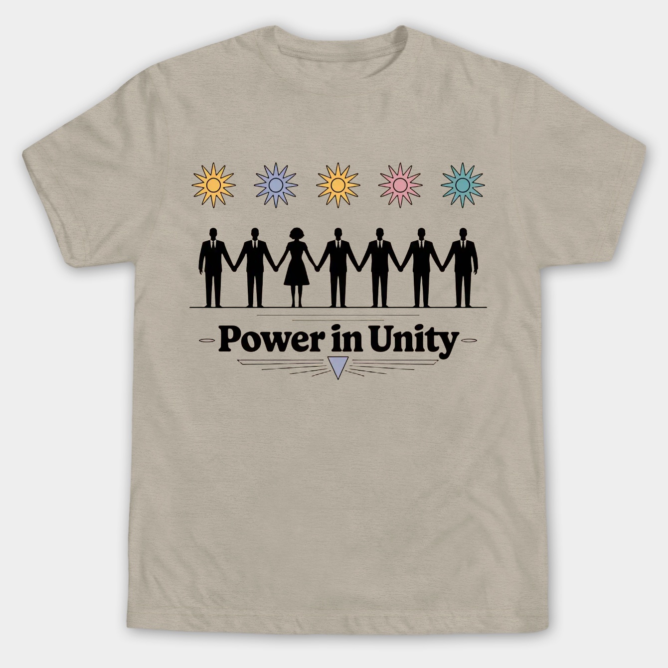 Power in Unity: Retro Tech Team Men's Big & Tall T-shirt
