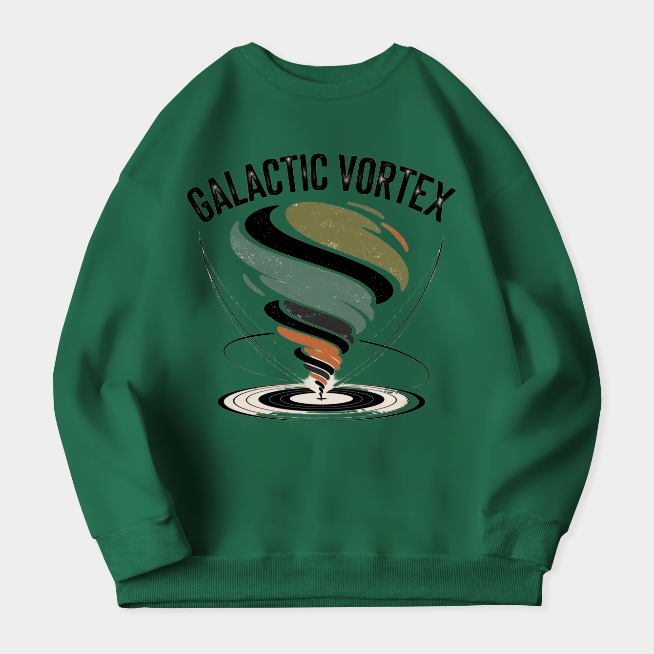 Galactic Vortex Swirling Tornado Women's Plus Size Sweatshirt