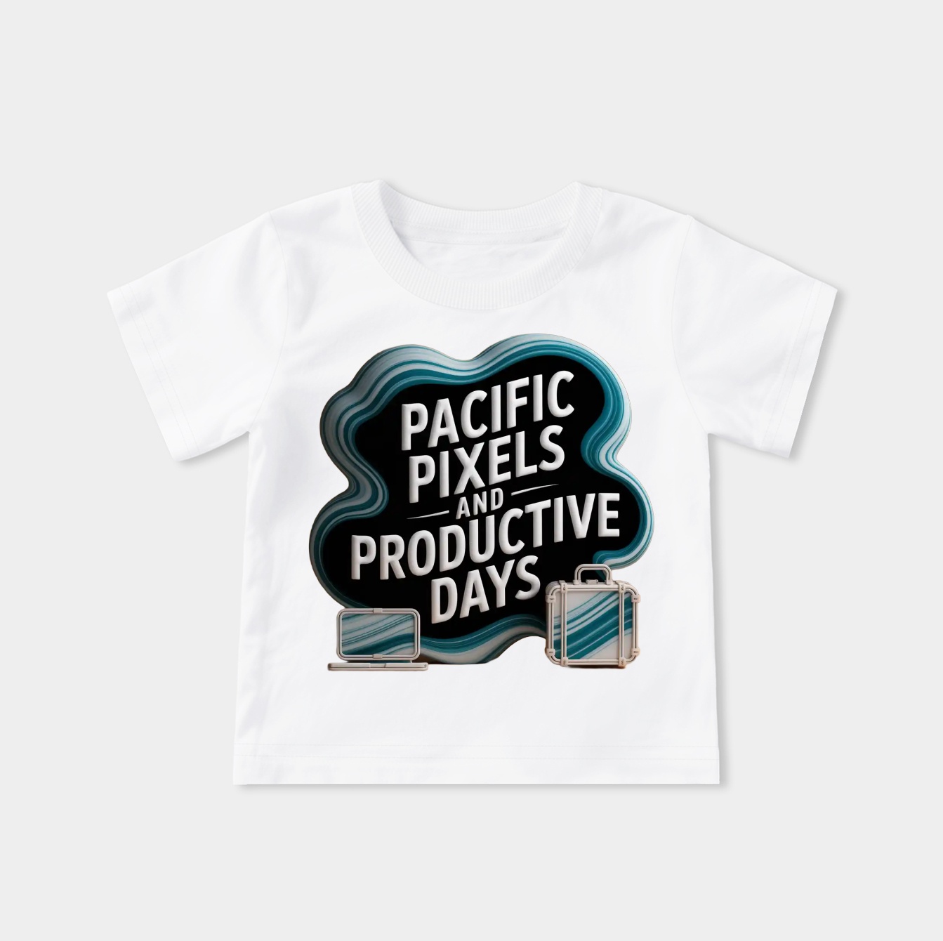 Pacific Pixels Digital Nomad Vibes Youth Classic T-Shirt