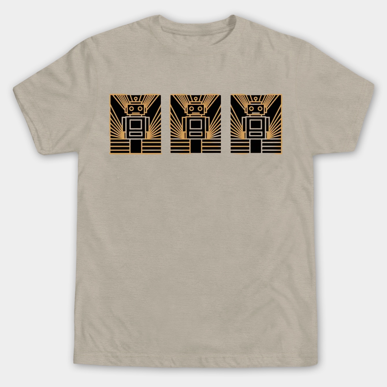 Art Deco Trio Robot Icons