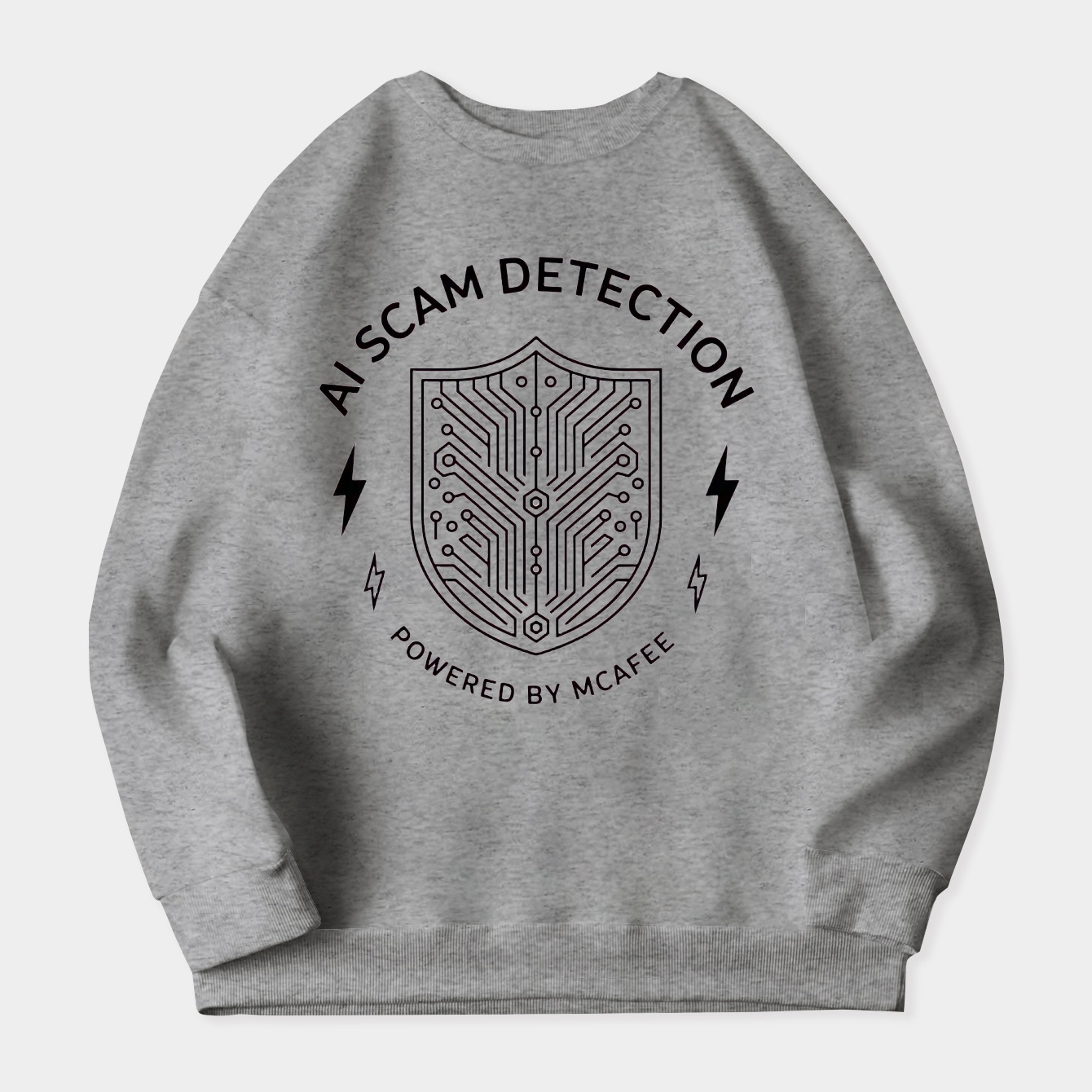 AI Scam Detection Shield Women's Plus Size Sweatshirt