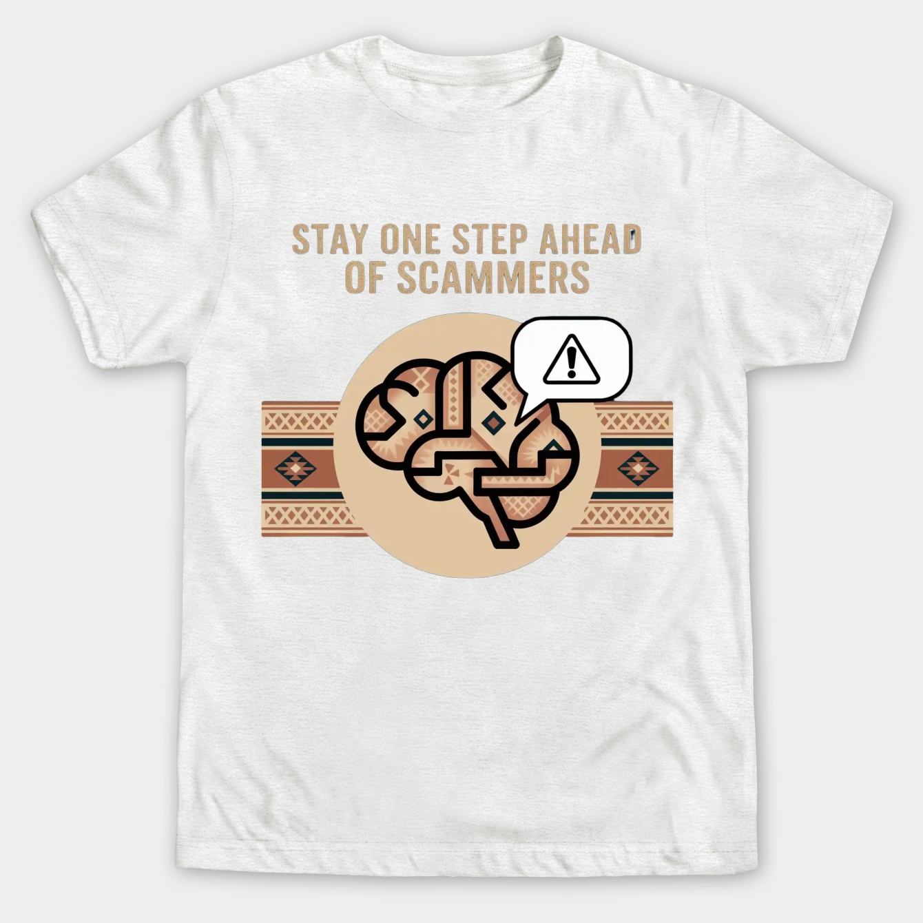 Aztec AI Brain: Outsmart Scammers Men's Big & Tall T-shirt