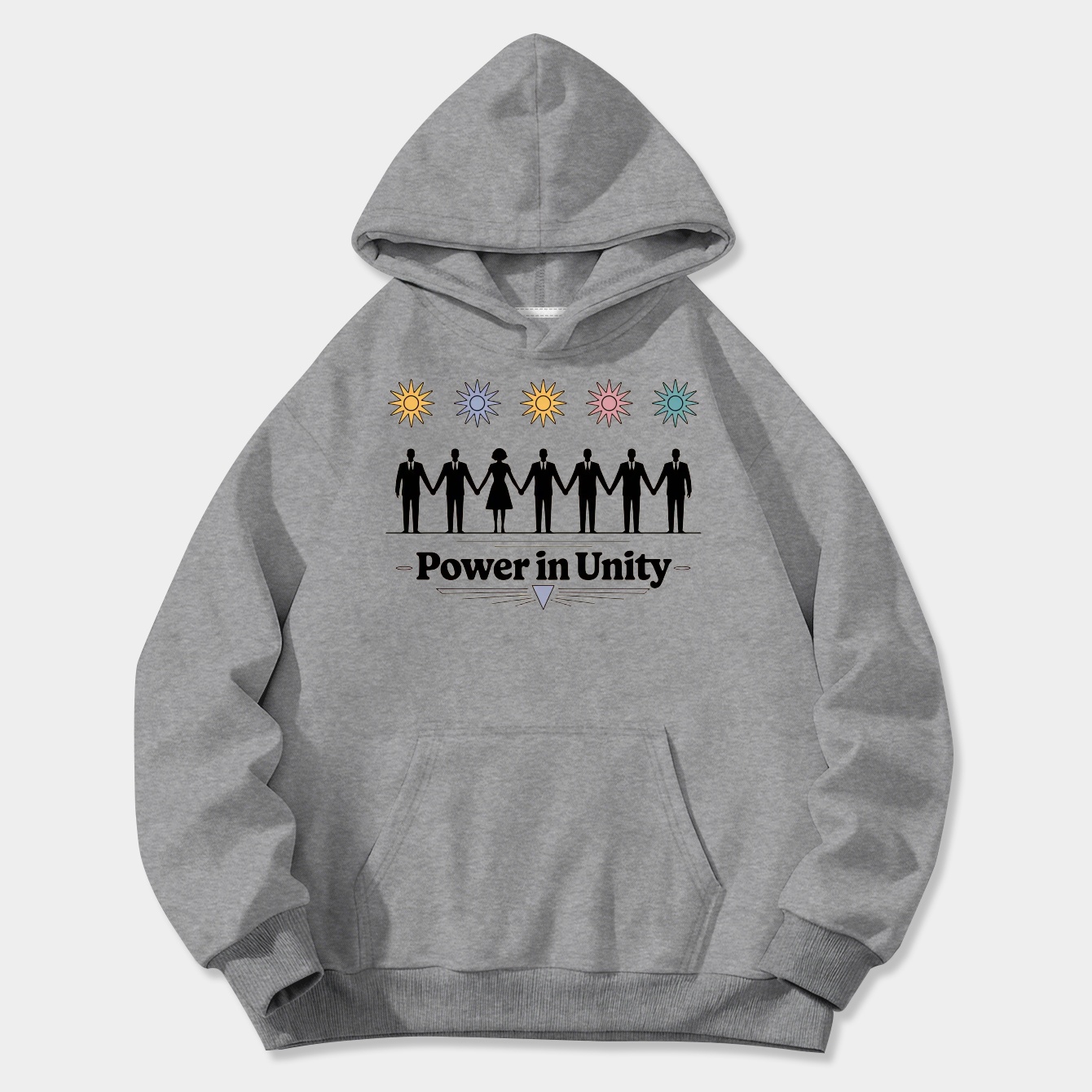 Power in Unity: Retro Tech Team Women's Plus Size Hoodie
