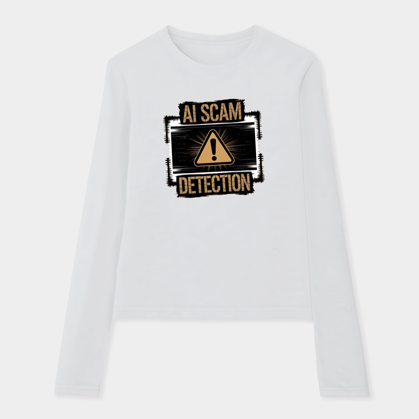 AI Scam Detection Warning Frame Women's Soft Long Sleeve T-Shirt