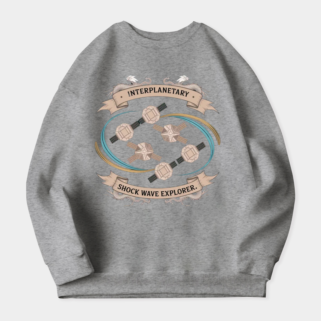 Interplanetary Shock Wave Explorer Crest Women's Plus Size Sweatshirt
