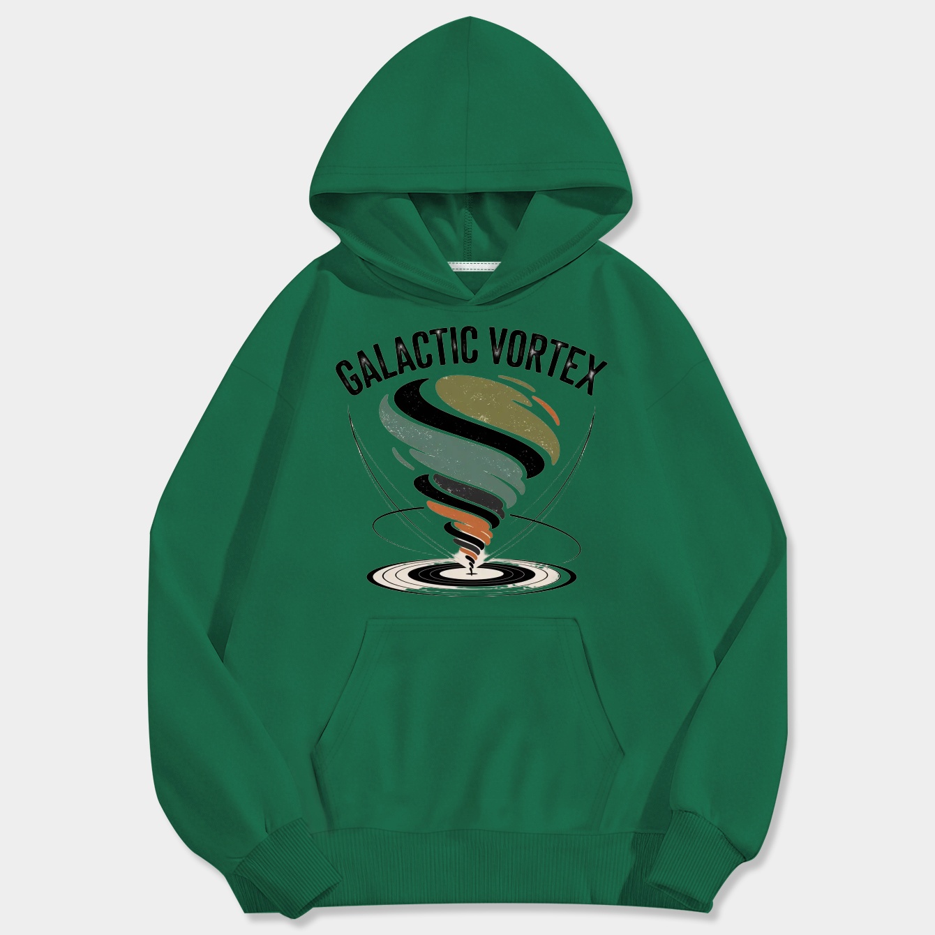Galactic Vortex Swirling Tornado Men's Big & Tall Hoodie