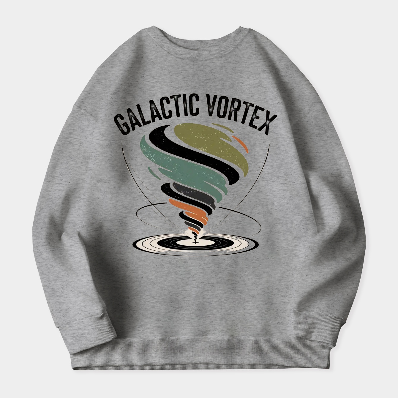 Galactic Vortex Swirling Tornado Women's Crewneck Sweatshirt