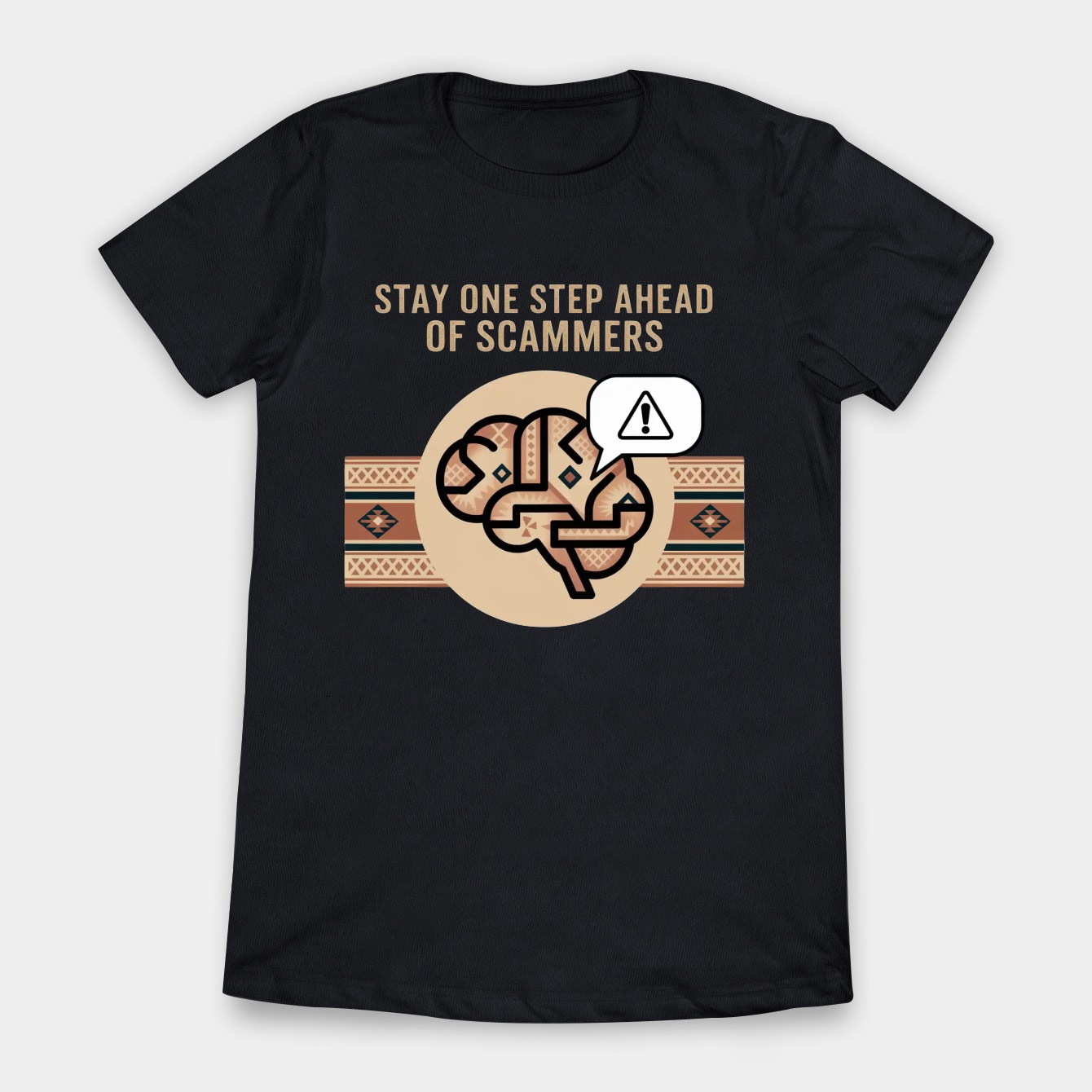 Aztec AI Brain: Outsmart Scammers Women's T-Shirt