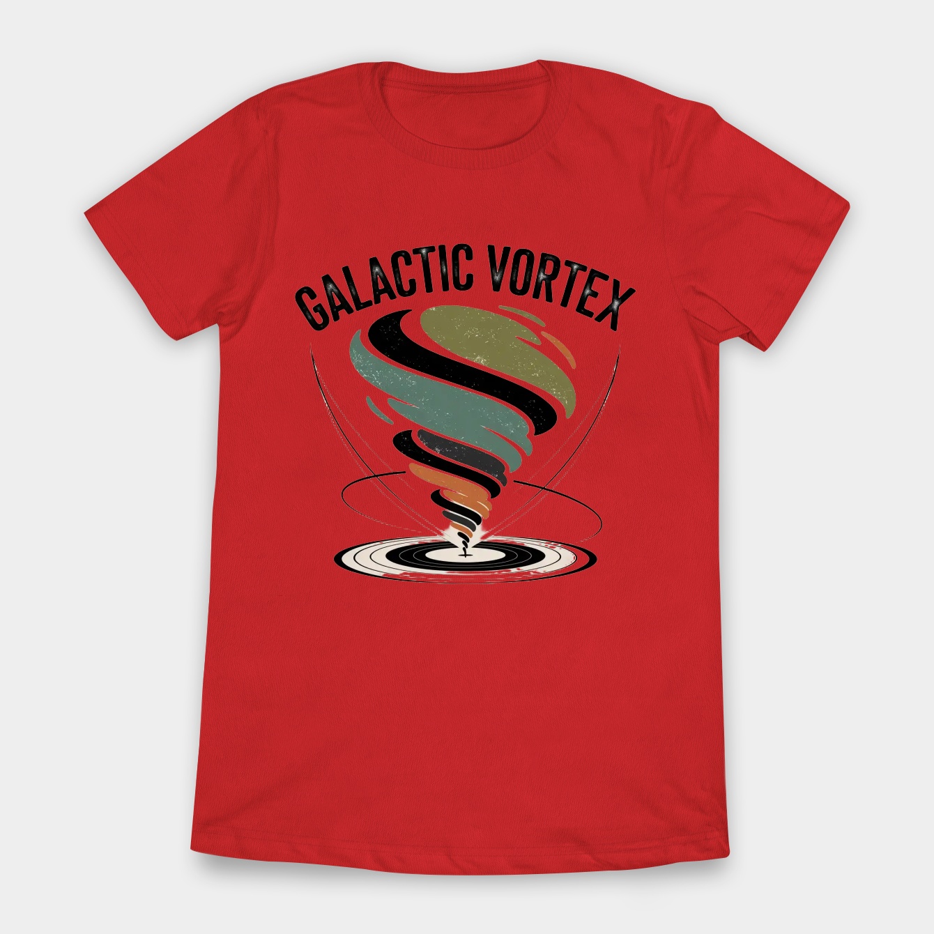 Galactic Vortex Swirling Tornado Women's T-Shirt
