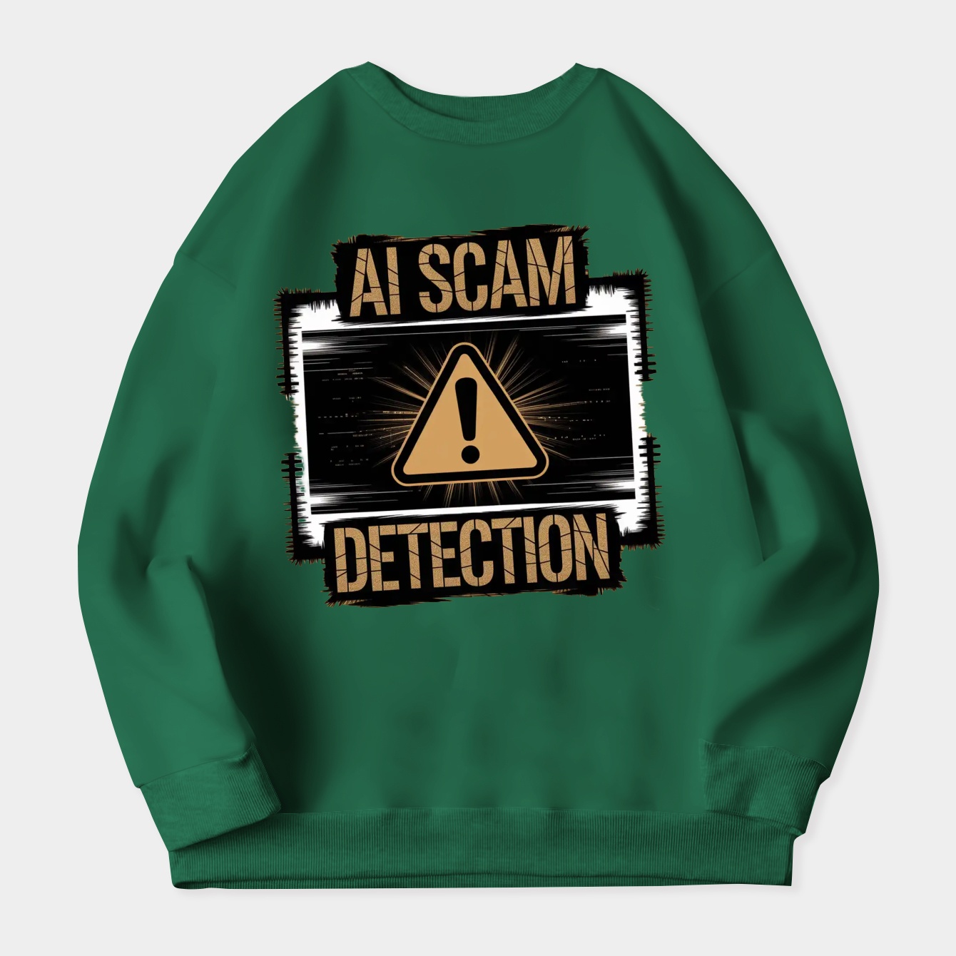 AI Scam Detection Warning Frame Women's Plus Size Sweatshirt