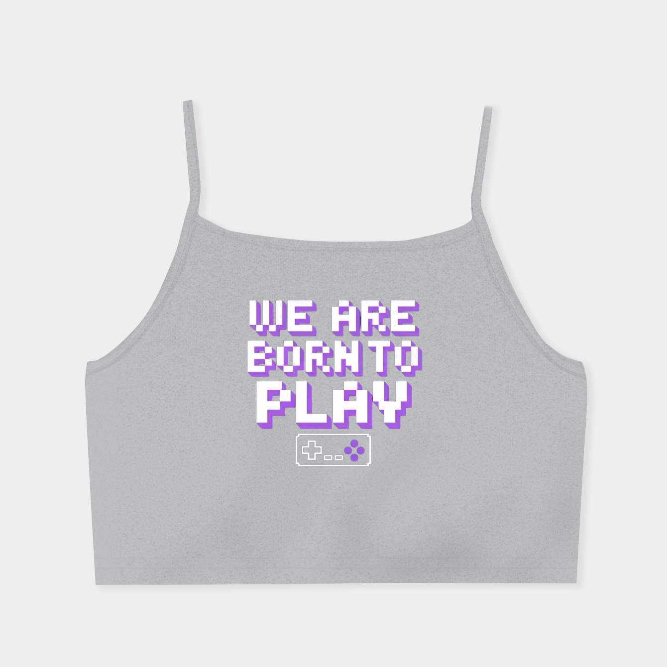 We are born to play Women's  Spaghetti Strap Tank Top