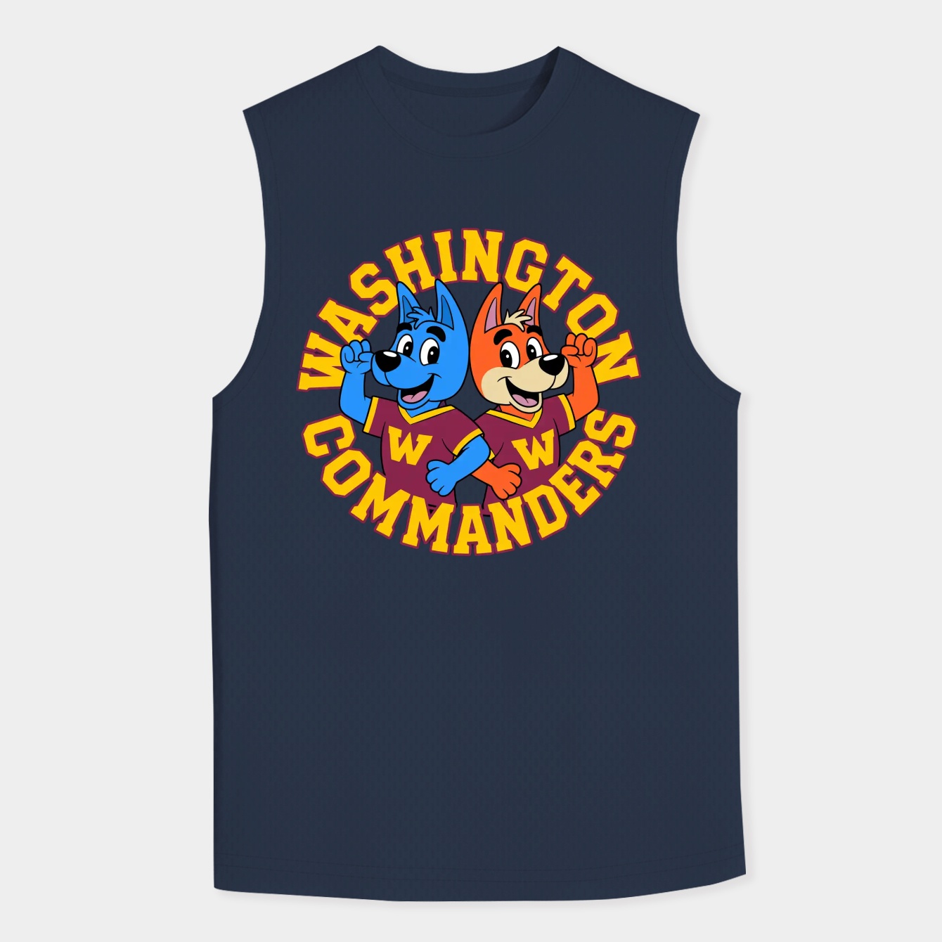 Bluey Washington Commanders Men's Big & Tall Tank Top
