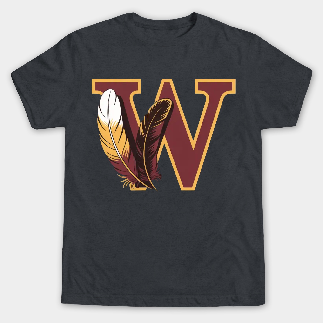 Feather-washington-commanders #58 Men's Big & Tall T-shirt