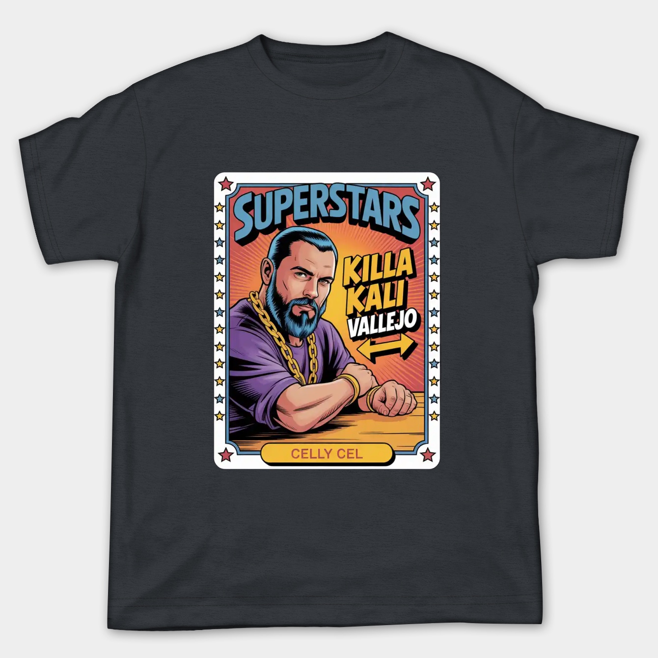 Bubble Gum Card SUPERSTARS Celly Cel Women's Plus Size T-shirt
