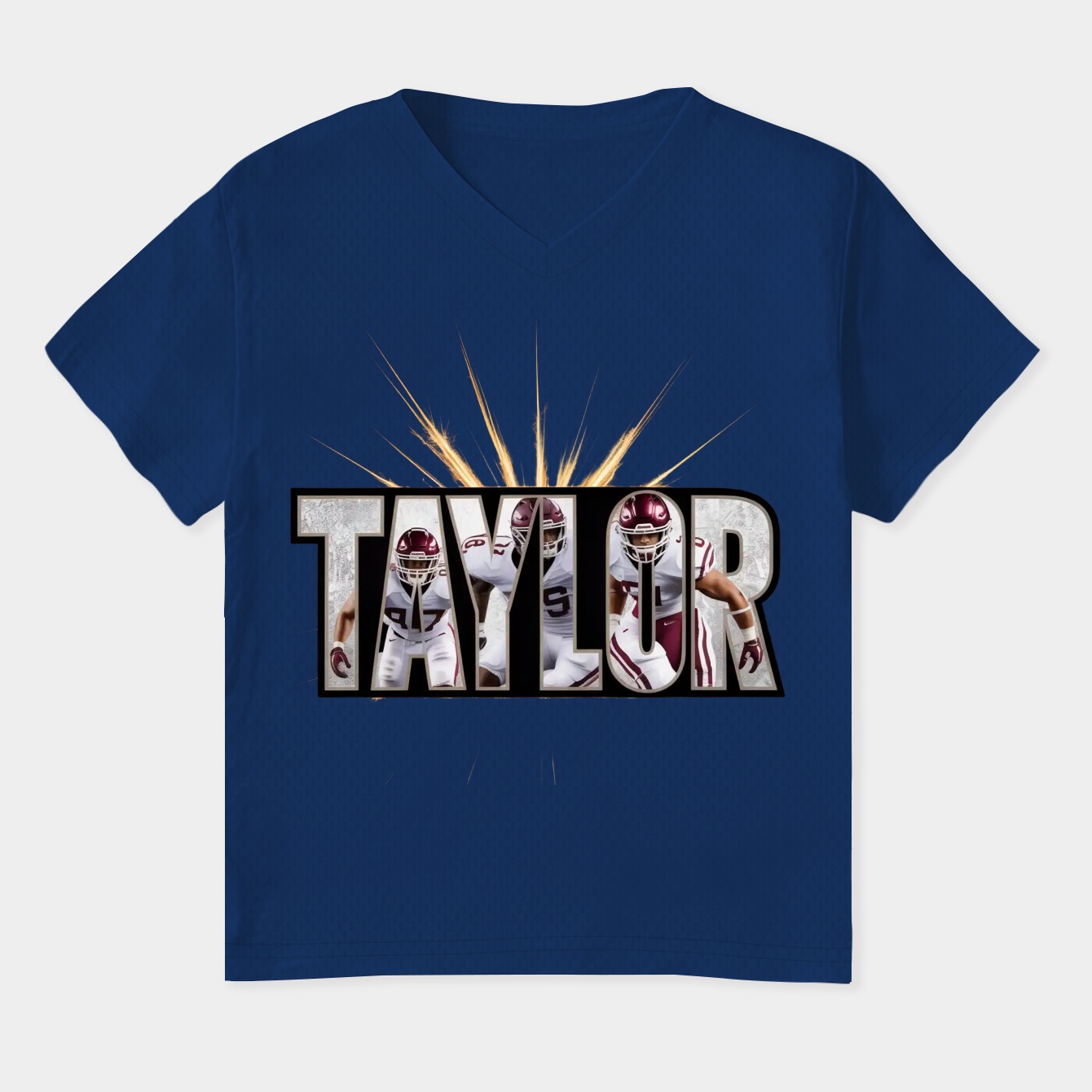 Sean Taylor Name Image Design Women's Plus Size V-Neck T-Shirt