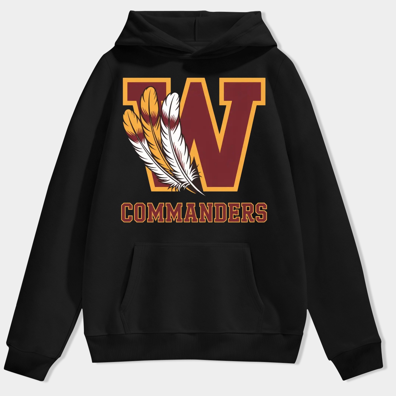 Feathers Washington Commanders Men's Hoodie
