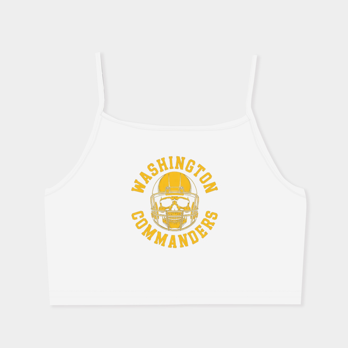 Washington Commanders Skull Women's Spaghetti Strap Tank Top