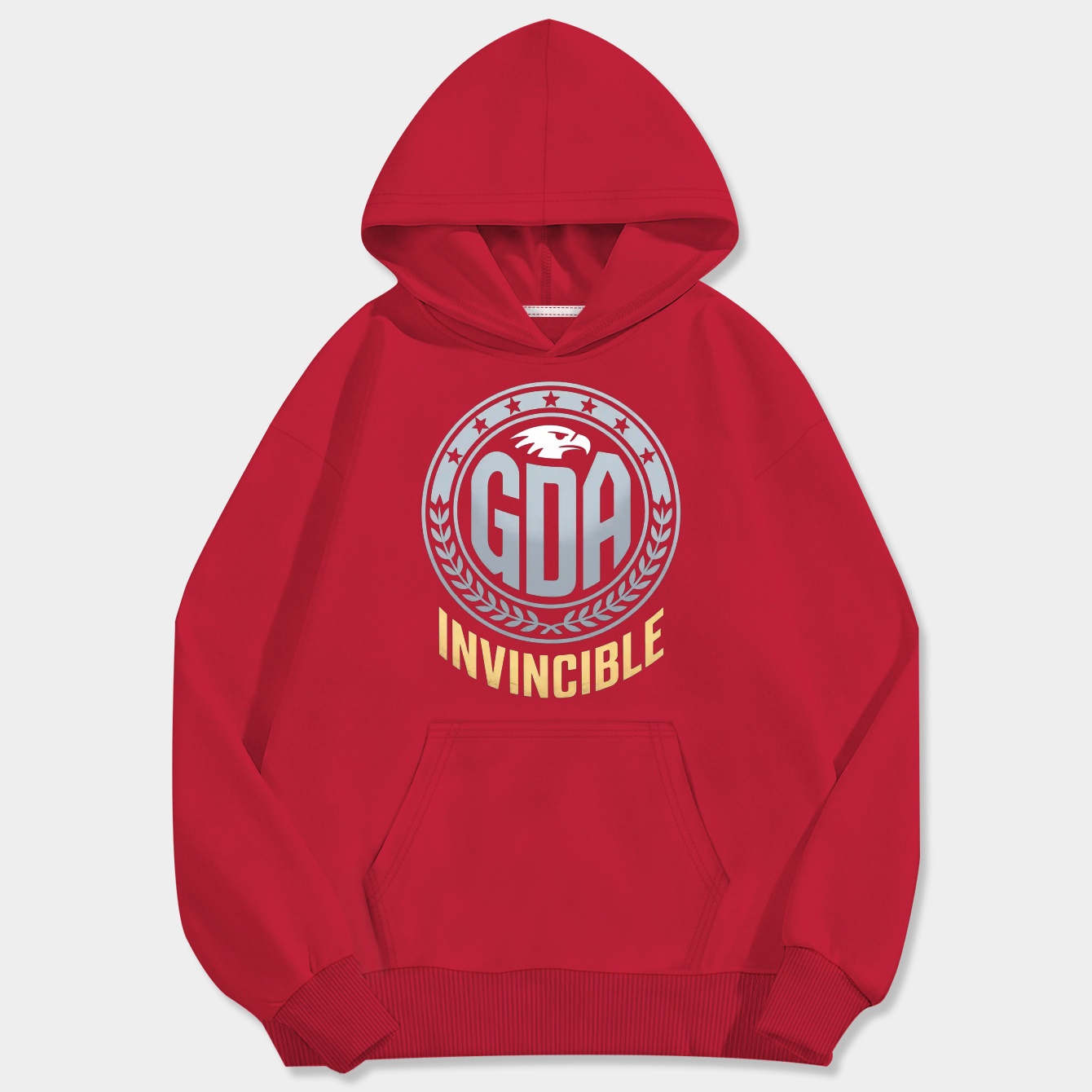 Invincible GDA Logo Men's Big & Tall Hoodie