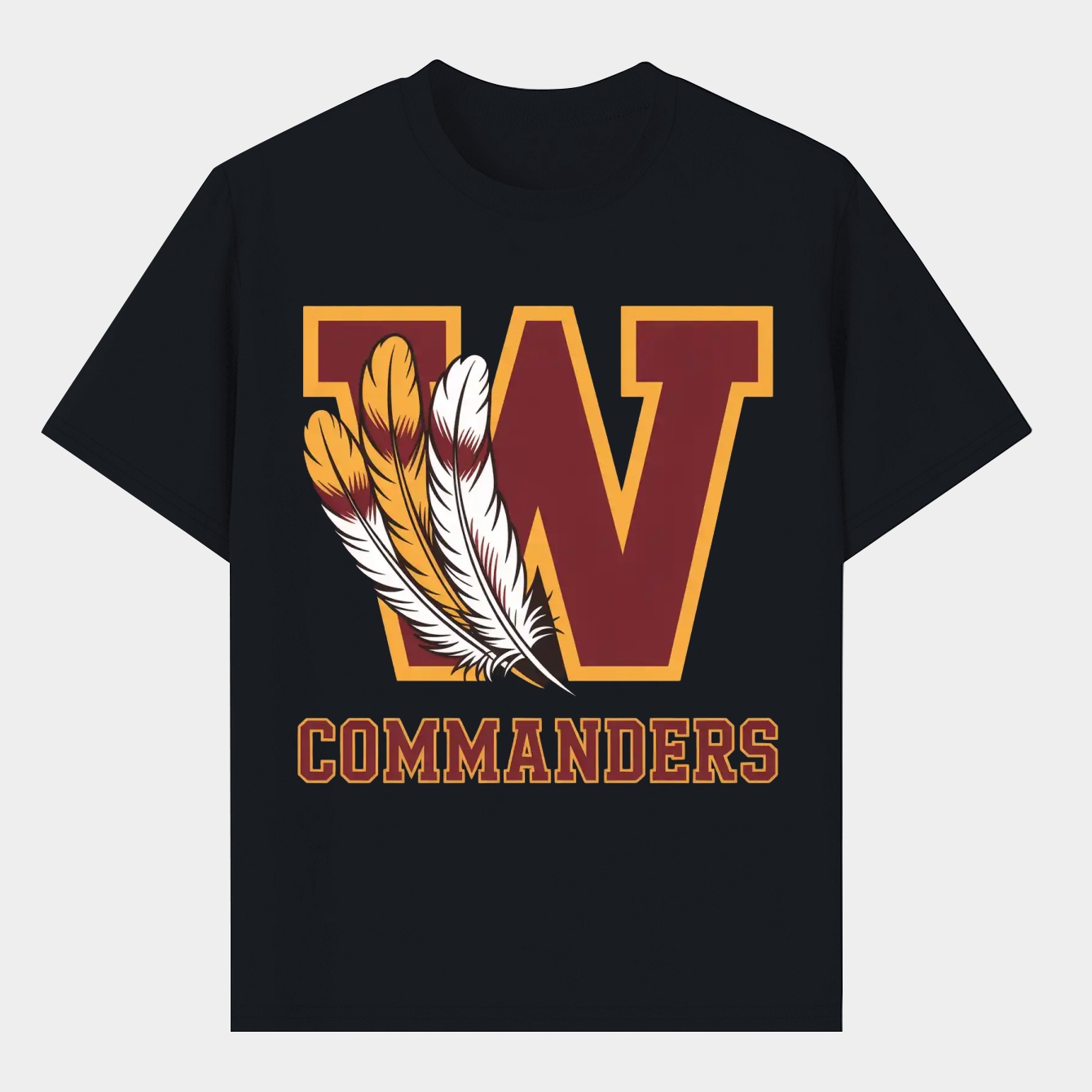 Feathers Washington Commanders Men's T-Shirt