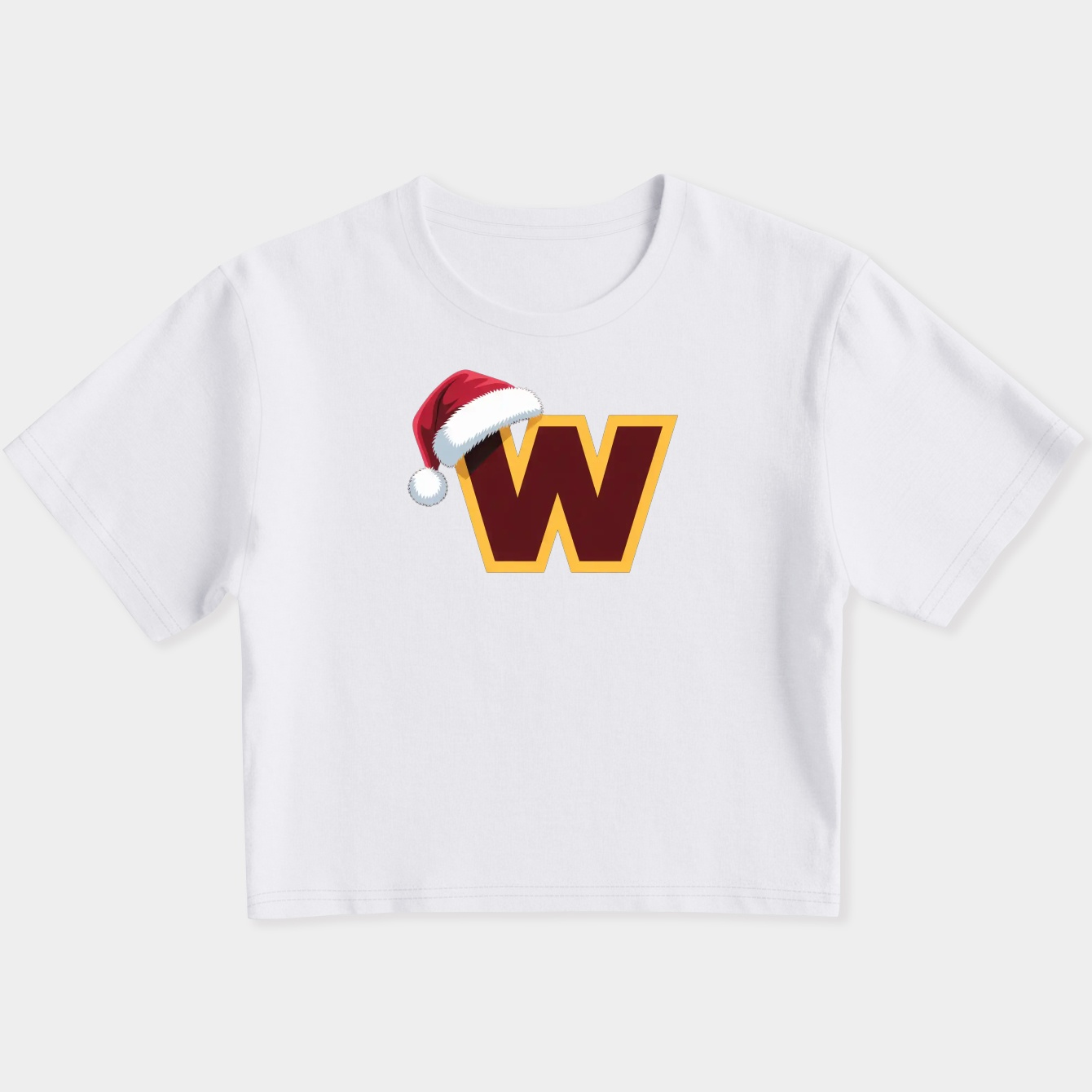 Washington Commanders Christmas Women's Slim Fit Baby Tee