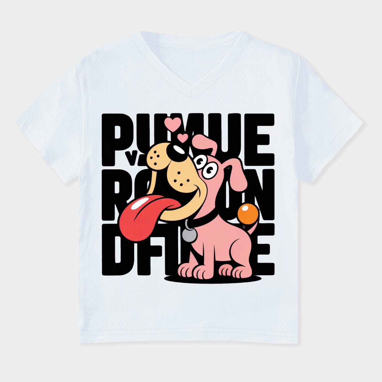 Poochy Women's Plus Size V-Neck T-Shirt