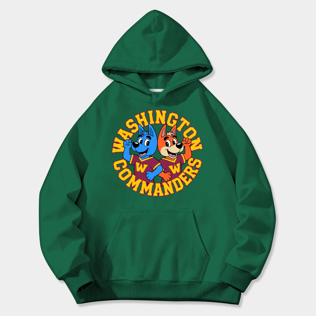 Bluey Washington Commanders Women's Plus Size Hoodie