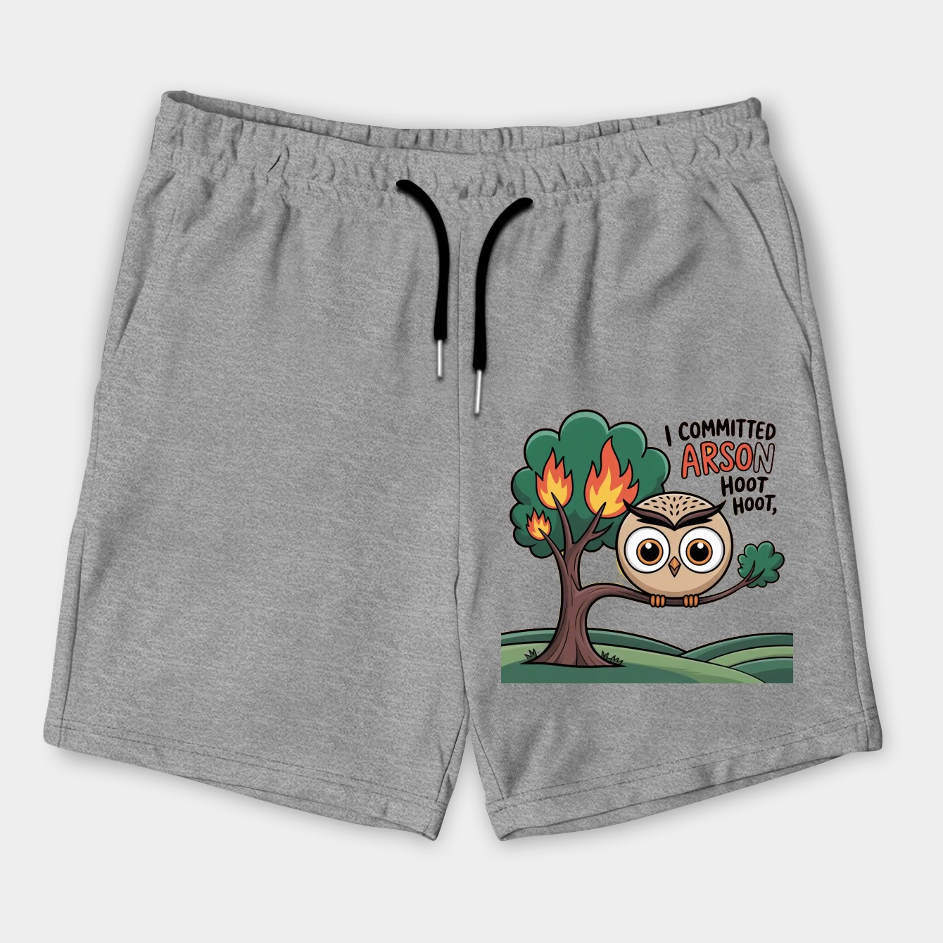 Hooty Commits Arson! Men's Shorts