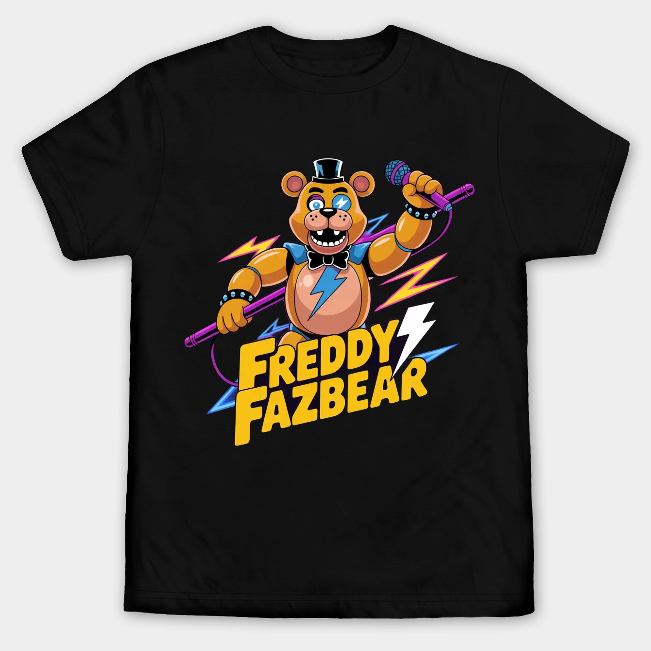 Glamrock Freddy Poster Men's Big & Tall T-shirt